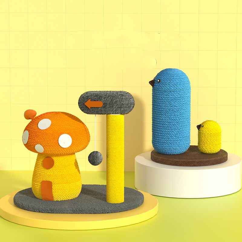 Pet play Zone Sisal Mushroom House Cat Climbing Frame