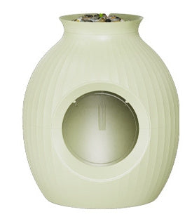 Flower Pot Style Fully Enclosed Deodorant Vase Oversized Cat Litter Box.