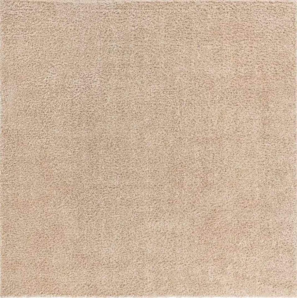 Linen Shag Area Rug 10x10 Sq Beige Taupe Rug