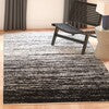 Black and silver 10x14 ft Grey Black Area Rug