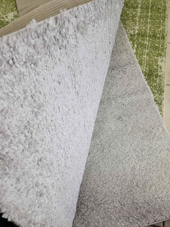 Grey Silver Shag Area Rug 10x14ft Carpet