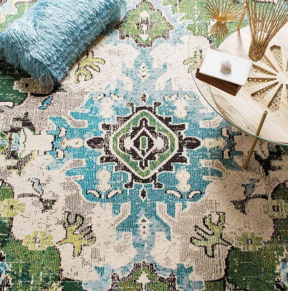 Forest Green Area rug 2.6x16ft Carpet