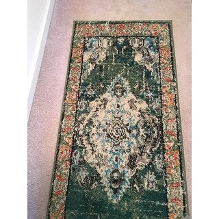 Forest Green Area rug 2.6x16ft Carpet