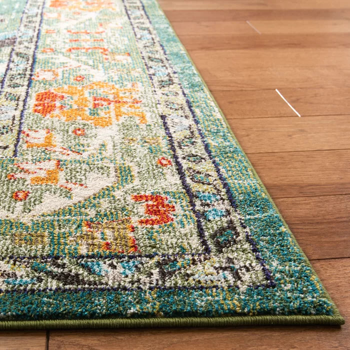 Forest Green Area rug 2.6x16ft Carpet