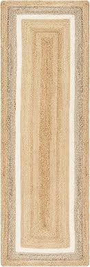 Farmhouse Area Rug, Jute Rug Runner, Natural Fiber Rug, Woven Floor Covering, Entryway Rug, Bohemian Area Rug, Indoor Rug, Area Rugs