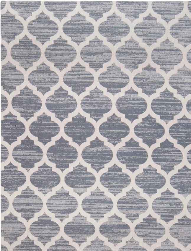 High Dense Plushy Grey Area rug 5x7 Grey Ivory Beige Trellis Area Rug