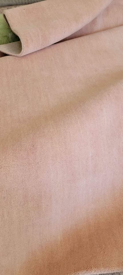 Blush Area Rug, 8 ft x 10 ft Solid Pink Rug, Minimalist Floor Covering, Blush Arearug, Modern Home Decor, Solid Pink Wool Area rug