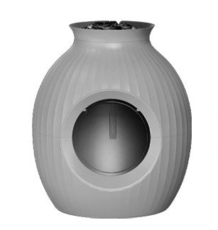 Flower Pot Style Fully Enclosed Deodorant Vase Oversized Cat Litter Box.