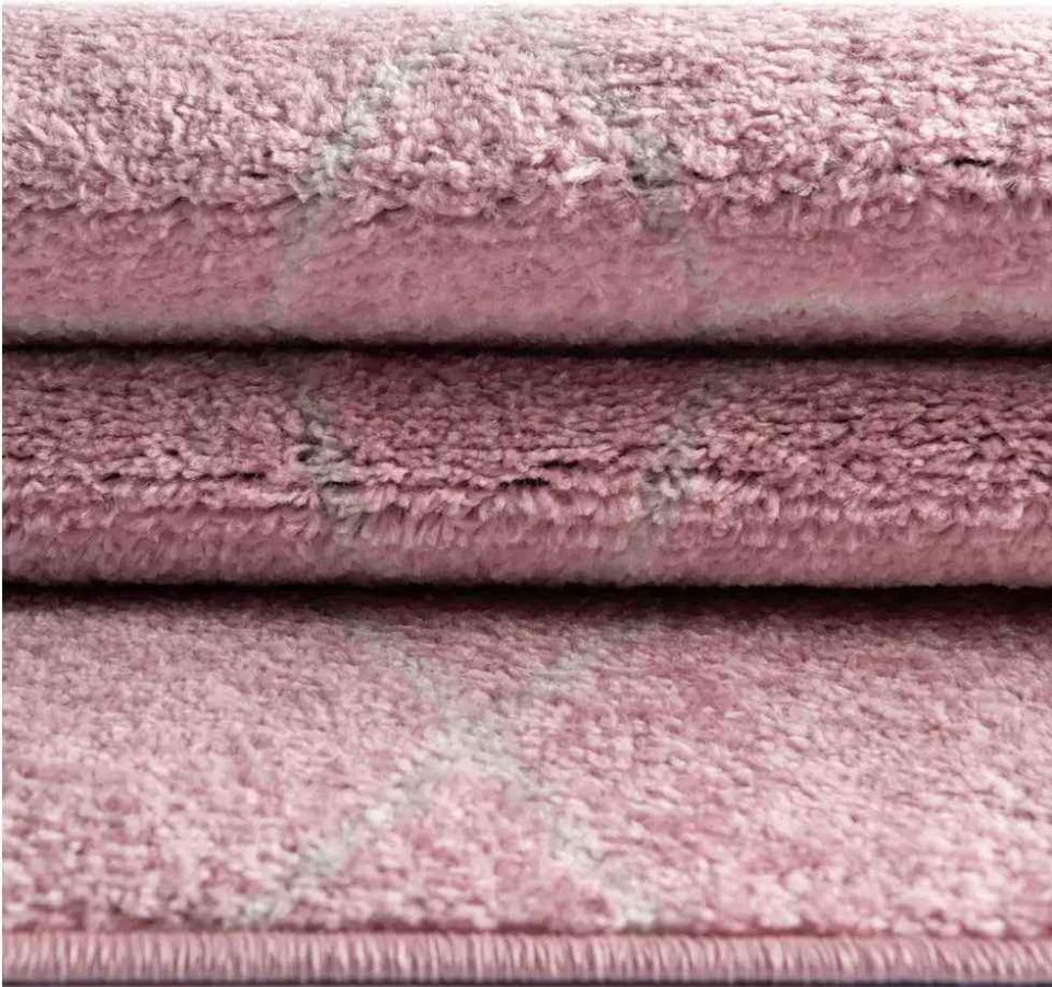 Frieze Area Rug 9x12ft Pink Ivory Trellis rug