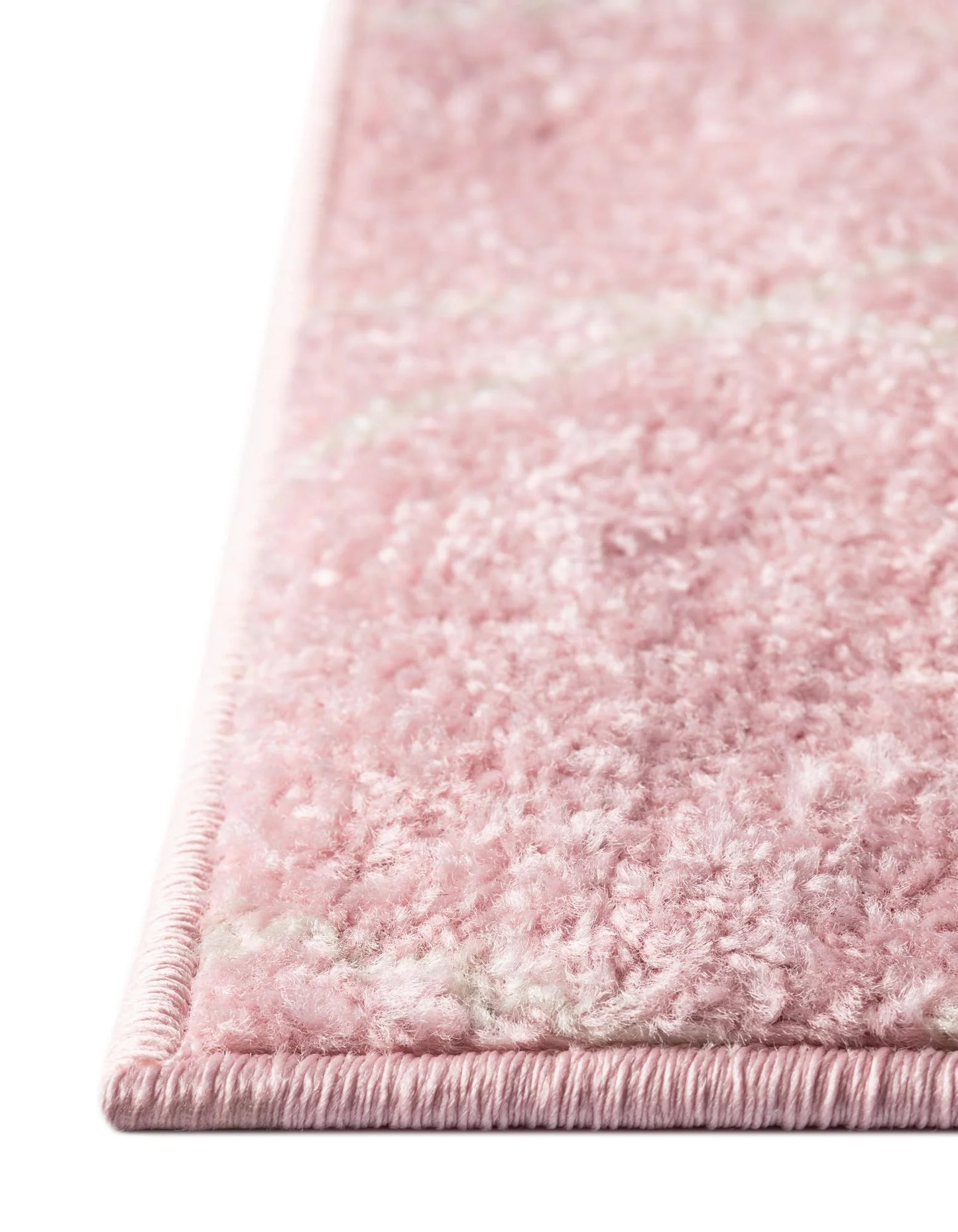 Frieze Area Rug 9x12ft Pink Ivory Trellis rug
