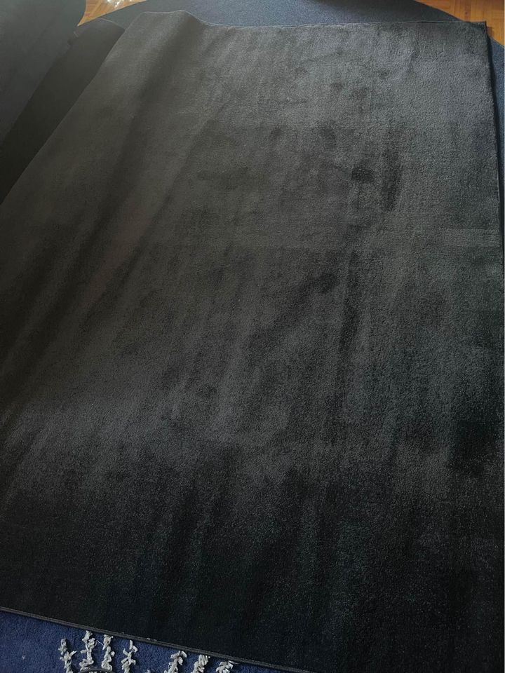 Black Carpet New Area Rug- Lowpile | 8' x 10'