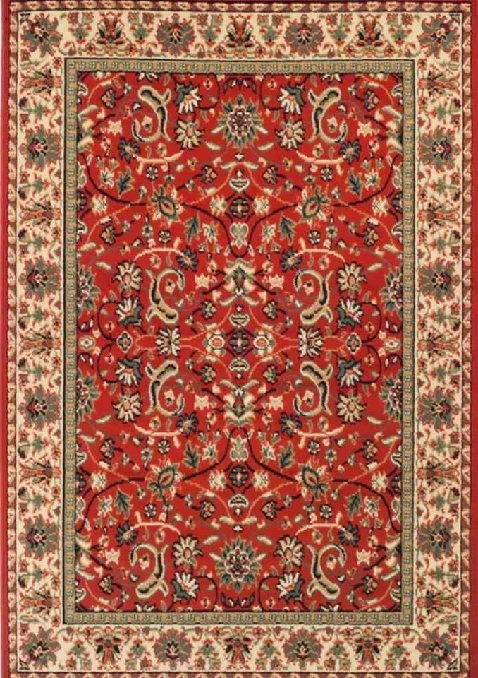 Blow-Out Sale 5x8 Red Cream Blue Area Rug