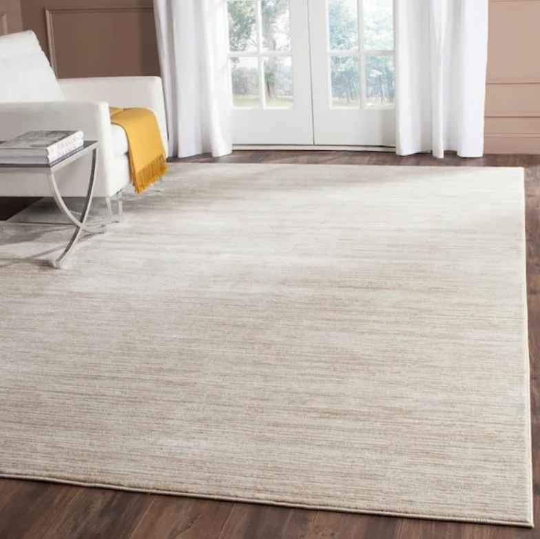 Plush Ivory Area Rug | 6' x 9' Dual Tone