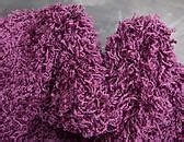 Elegant Eggplant Purple 8' x 8'ft Solid Shag Round Rug