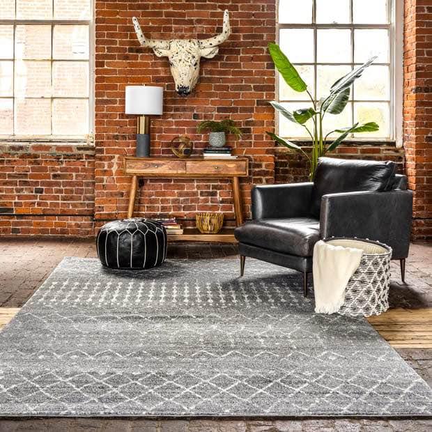 Grey Area Rug 5.x7.6 Carpet Brand new