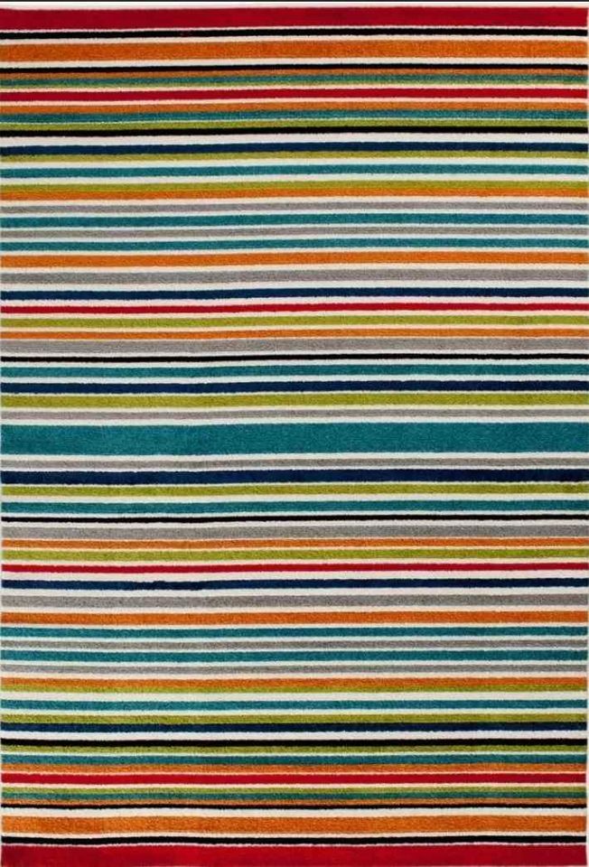 Red Green Multicolor Area Rug 7'6 x 10 ft Indoor/Outdoor Rug