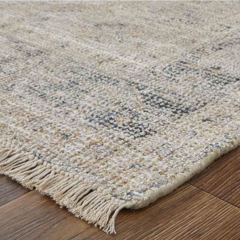 Sand Cream Viscose Persian Area Rug 5'0 x 8'0 ft Ivory beige Neutral