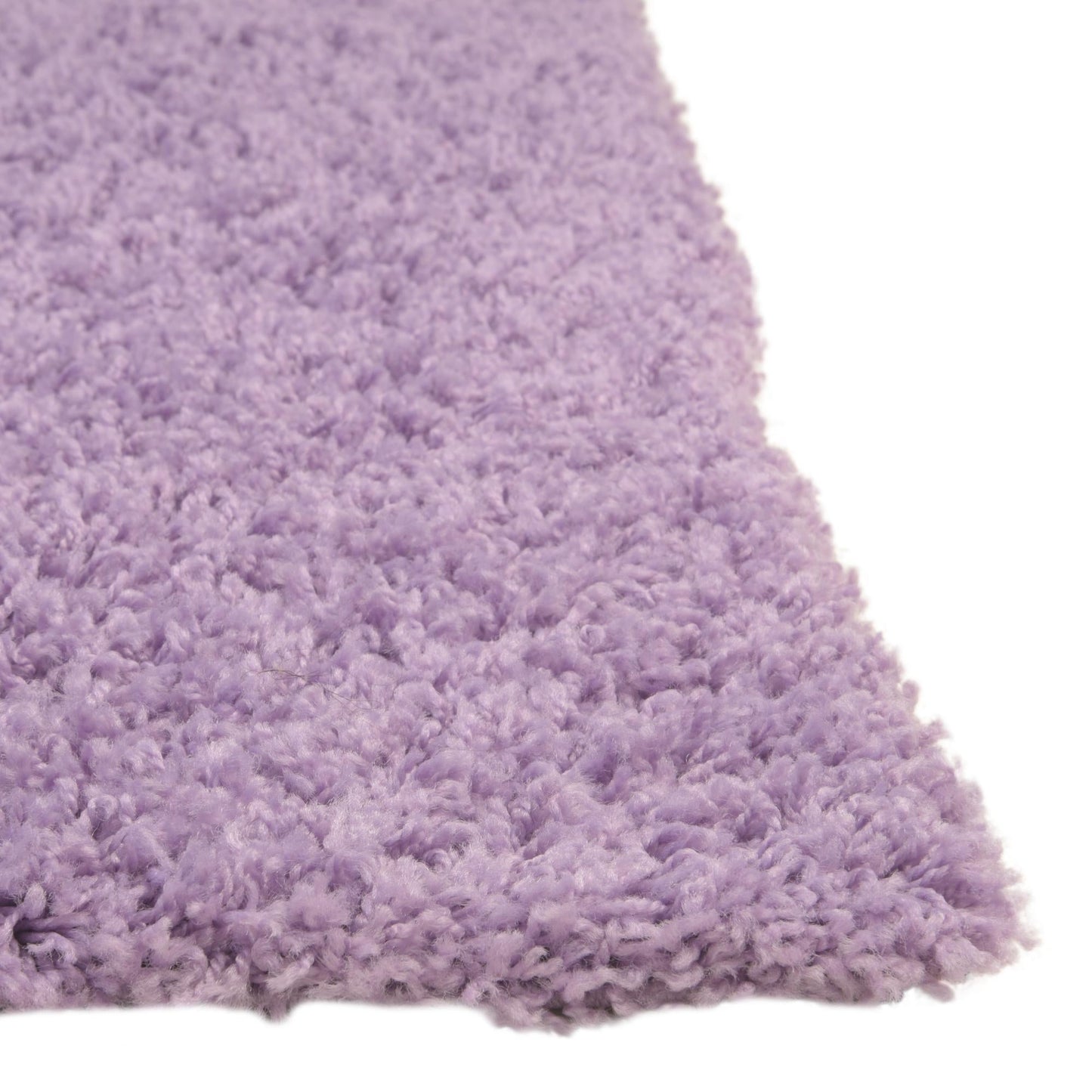 Solo Lilac Shag Rug 10 x 13ft Luxurious Fluffy Carpet