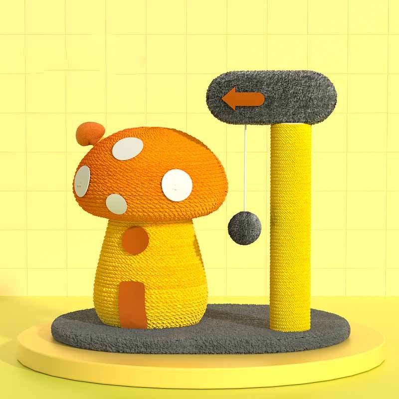 Pet play Zone Sisal Mushroom House Cat Climbing Frame