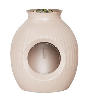 Flower Pot Style Fully Enclosed Deodorant Vase Oversized Cat Litter Box.