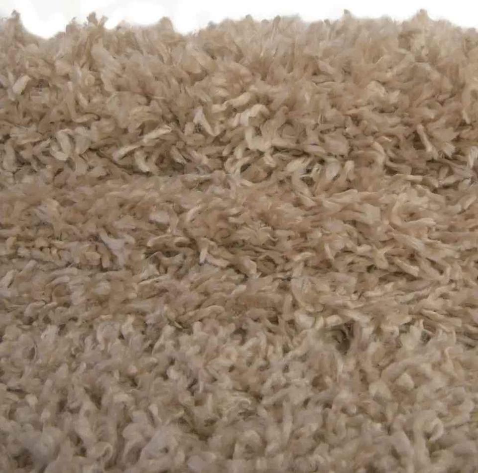 Linen Shag Area Rug 10x10 Sq Beige Taupe Rug