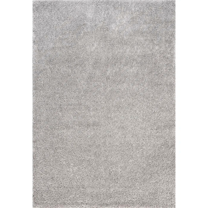 Grey Silver Shag Area Rug  10x14ft Carpet