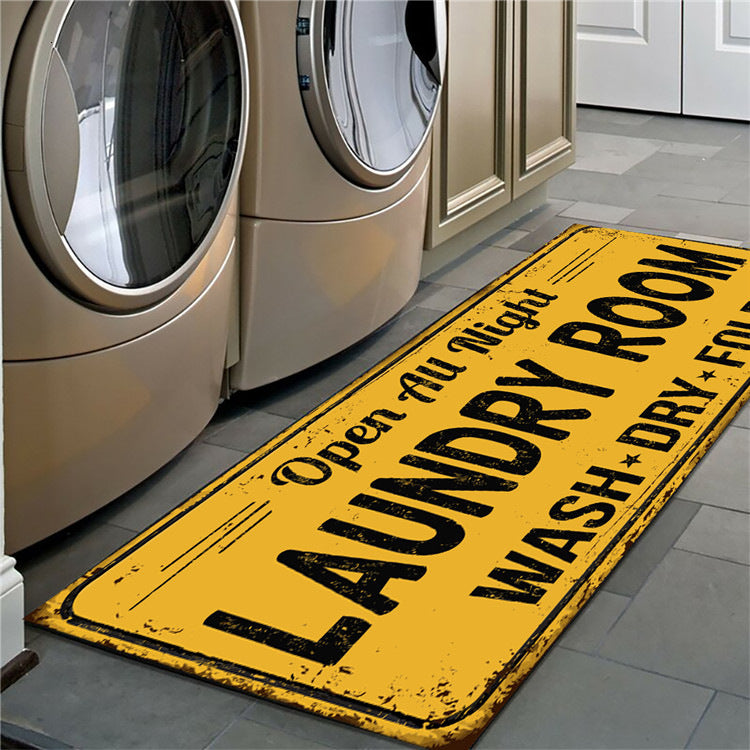 Non-slip floor mat laundry room mat