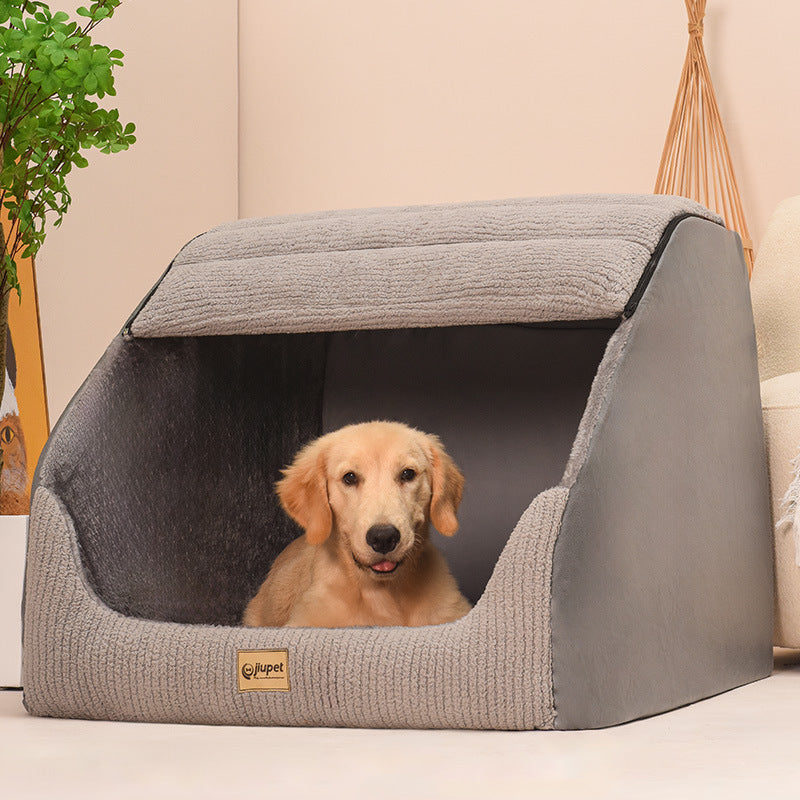 Large Pet Bed. Warm & Cozy Removable Washable Dog Bed.