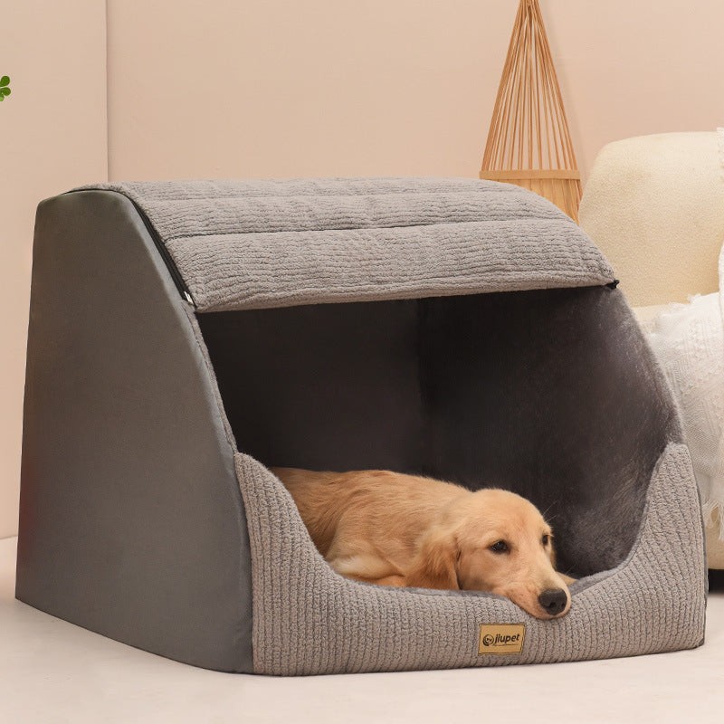 Large Pet Bed. Warm & Cozy Removable Washable Dog Bed.