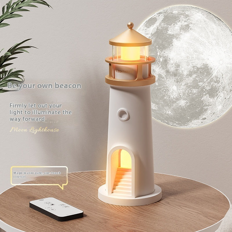 Lighthouse Night Light Moonlight Atmosphere Sleeping Light Creative Ornaments remote cotrolled Lamp