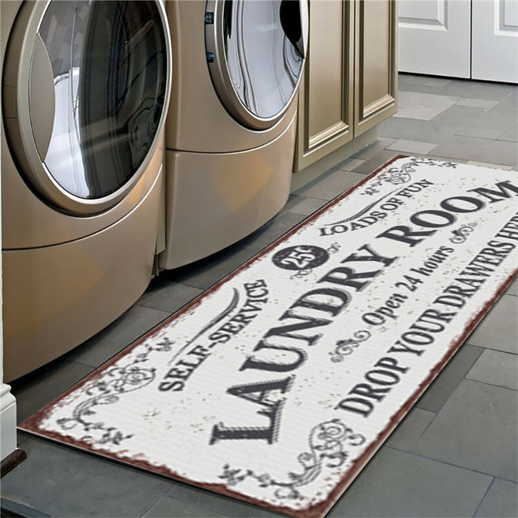 Non-slip floor mat laundry room mat