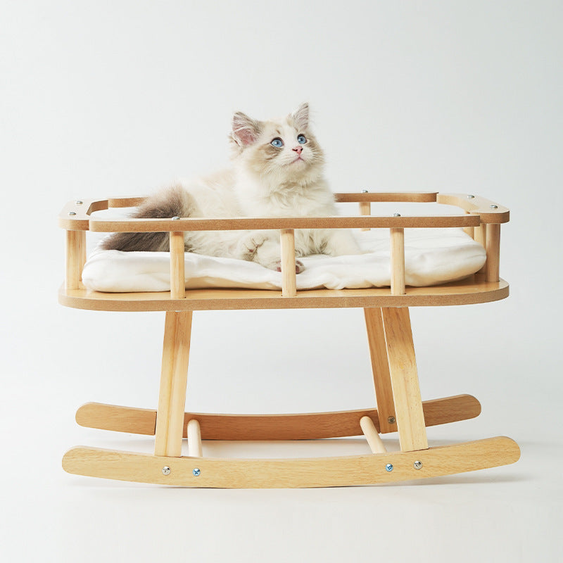 Cat Nest Wooden Pet Hammock