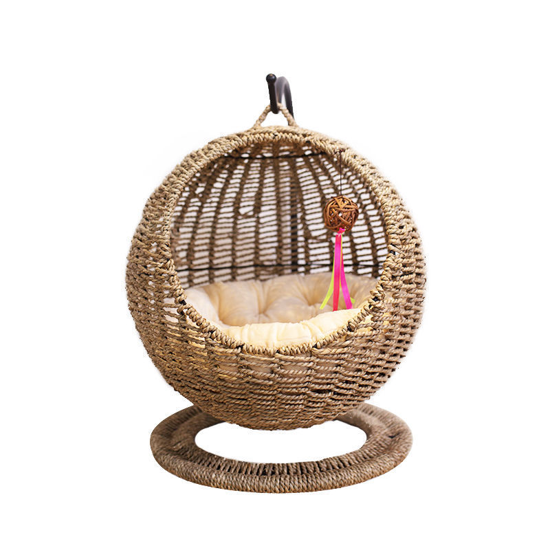 Pet Cat Litter Round Semi-enclosed Opening Cat Hanging Basket Dog Pen