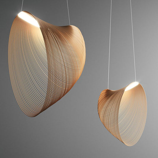 Special-shaped Woodcraft Ceiling Lamp Creative Minimalist Decorative Lamps