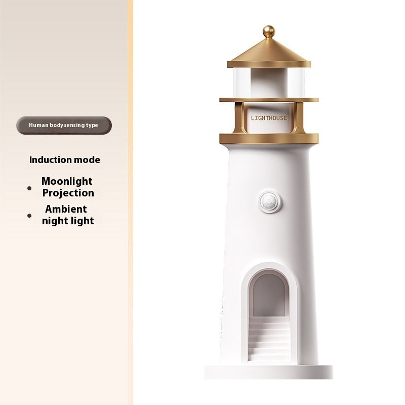 Lighthouse Night Light Moonlight Atmosphere Sleeping Light Creative Ornaments remote cotrolled Lamp