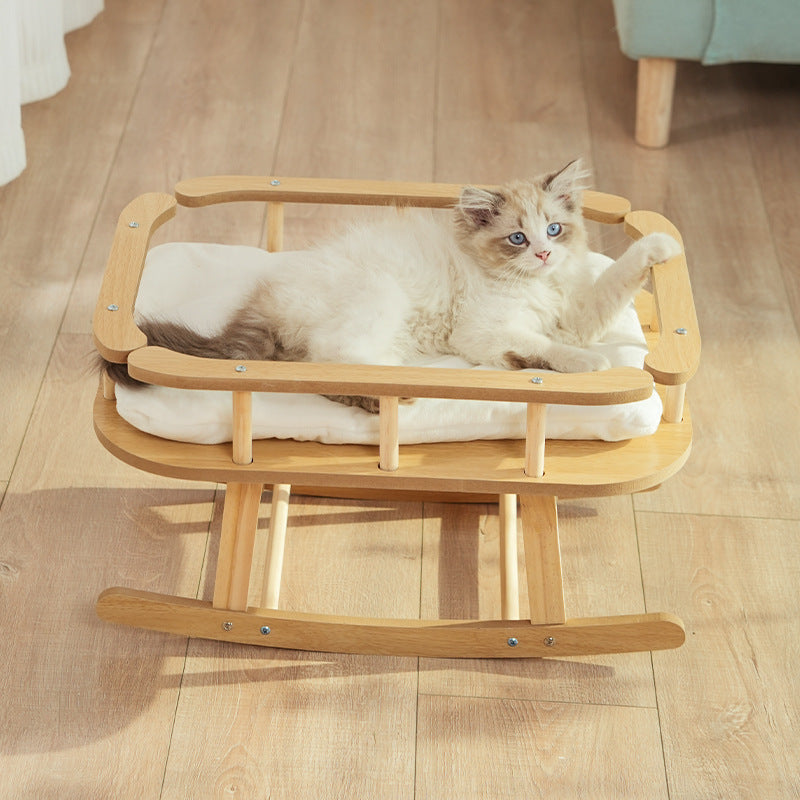 Cat Nest Wooden Pet Hammock