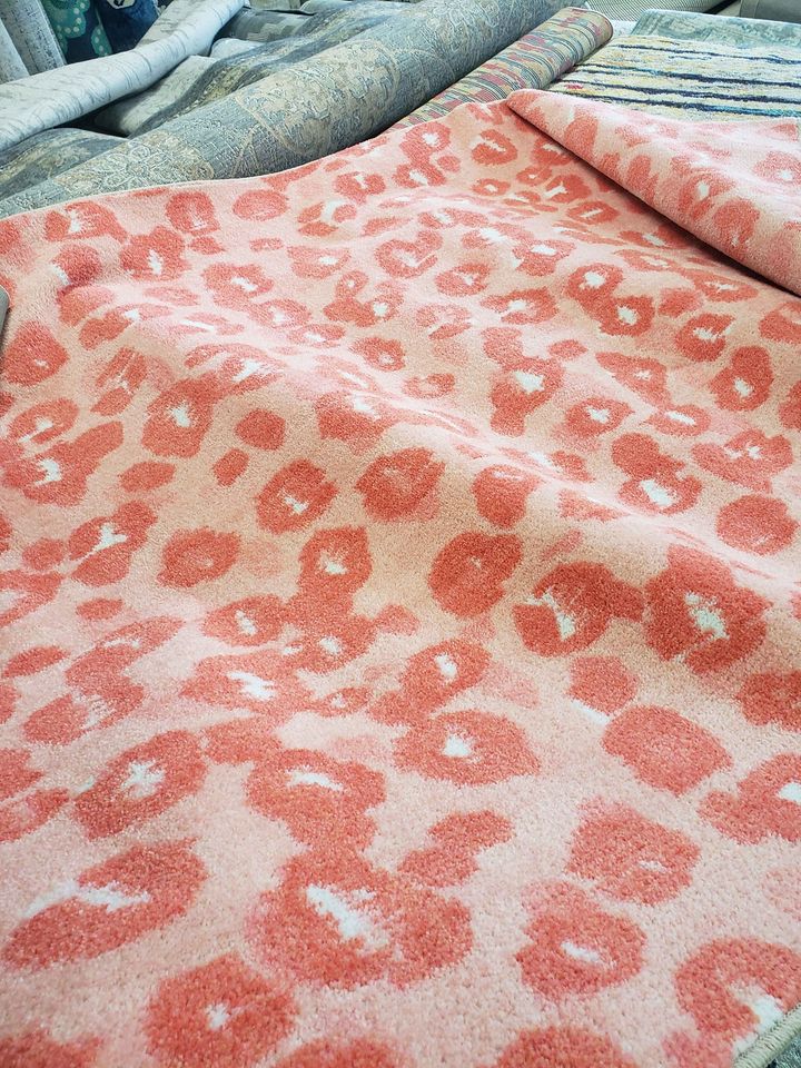 Leopard Print Area Rug 5x8 Pink Ivory Leopard Print Area Rug