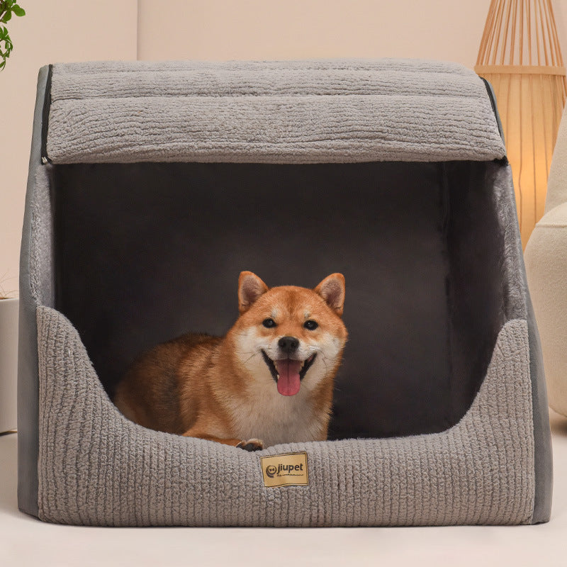 Large Pet Bed. Warm & Cozy Removable Washable Dog Bed.