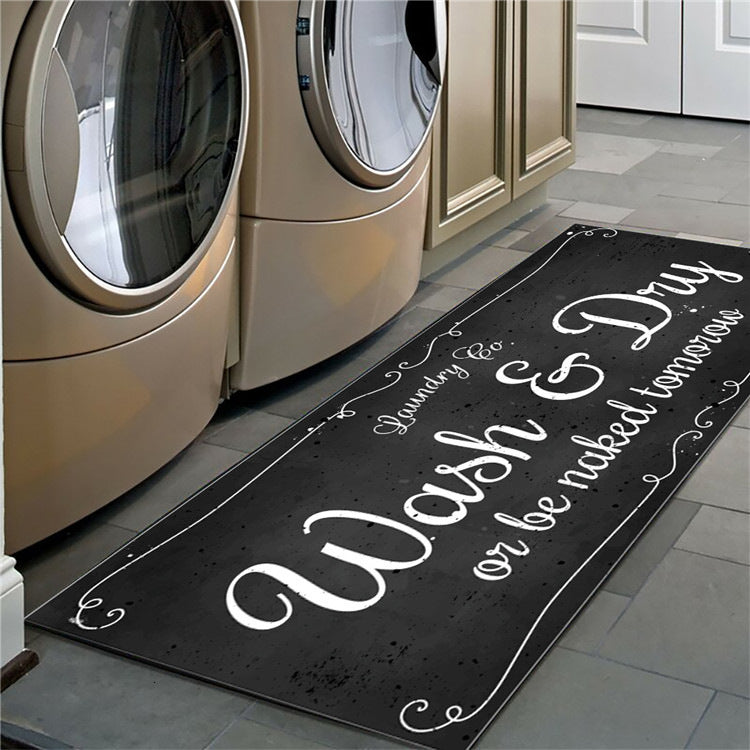 Non-slip floor mat laundry room mat