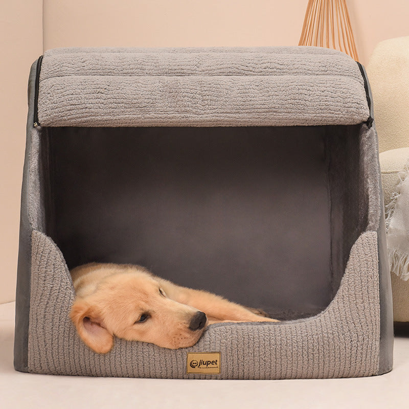 Large Pet Bed. Warm & Cozy Removable Washable Dog Bed.