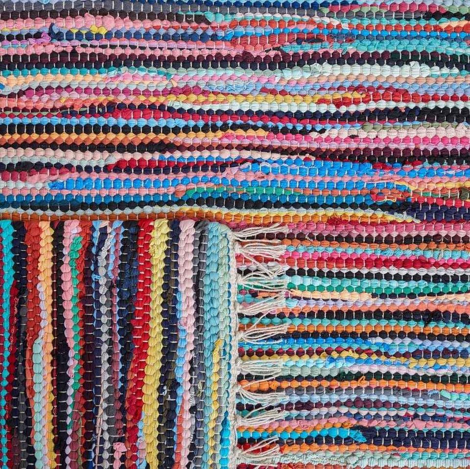 premium Area rug 6x9 ft Multicolor Handmade Cotton Area Rug