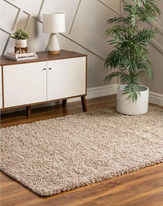 Neutral Tone Area rug 6x9 Taupe Area Shag Rug