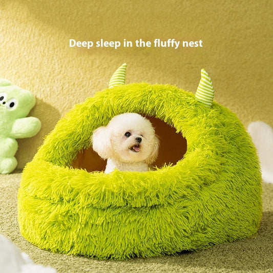 Autumn & Winter Warm Thickened Plush Dog Bed Pet Cozy Comfort Zone