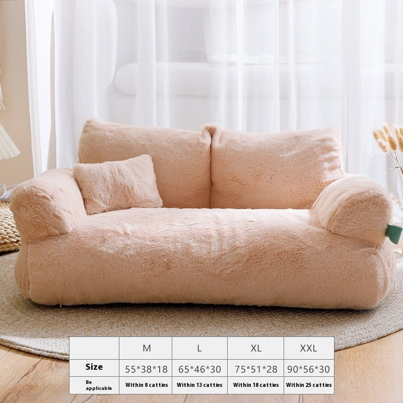 Cozy Cat Haven Flannel Pet Bed