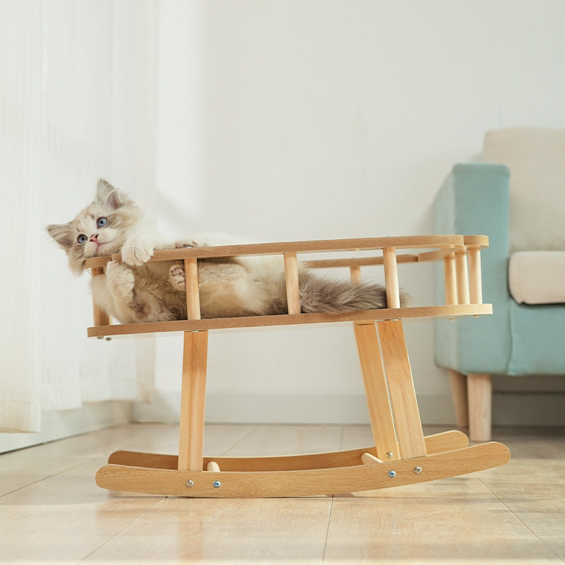 Cat Nest Wooden Pet Hammock