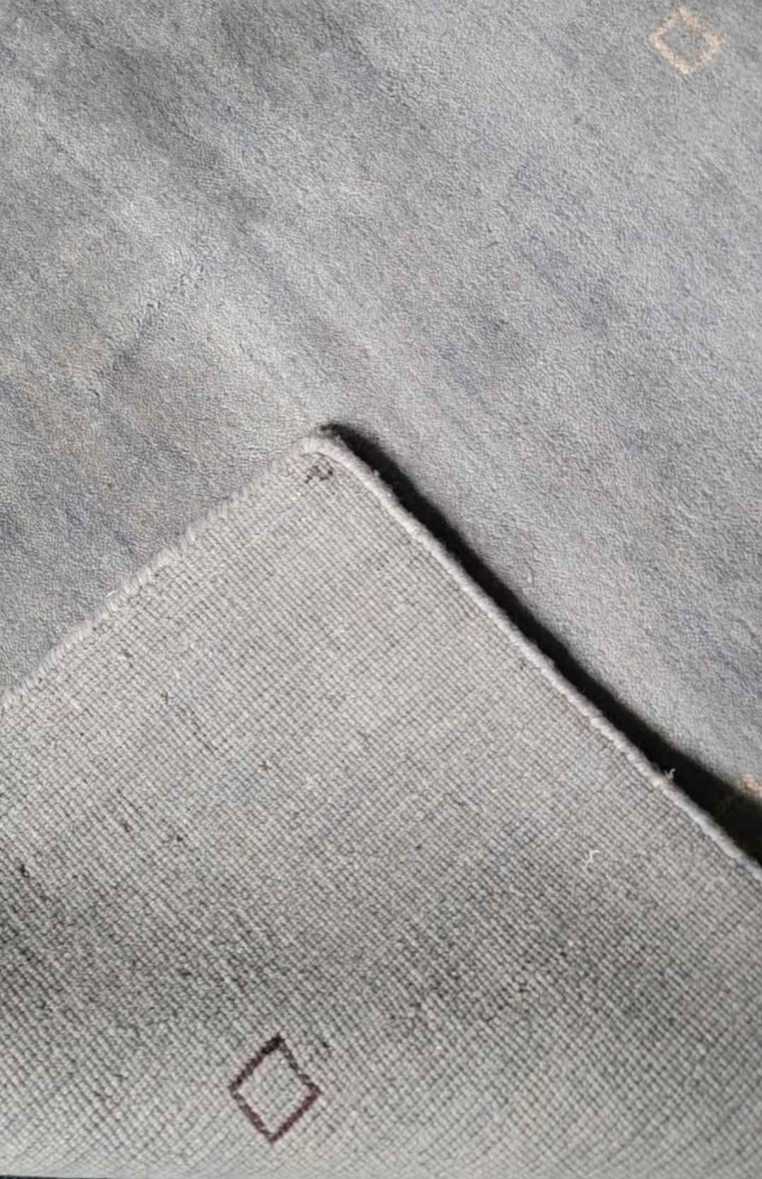 Brand New 7x10 Grey Silver Multi Cube Hand-knotted Silk Area Rug