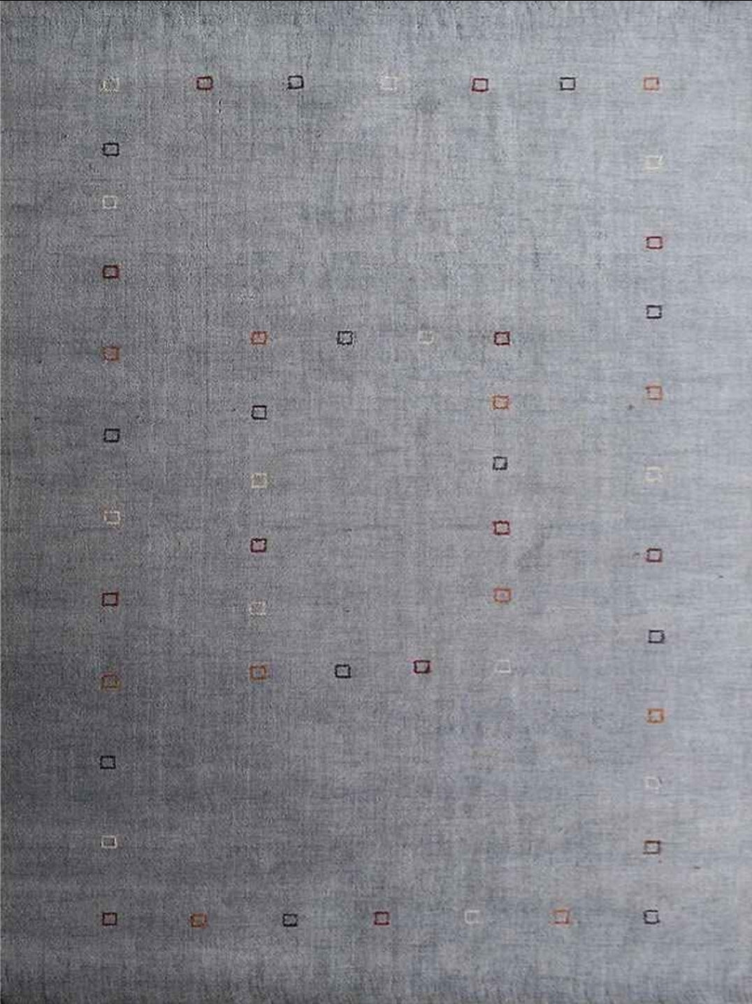 Brand New 7x10 Grey Silver Multi Cube Hand-knotted Silk Area Rug