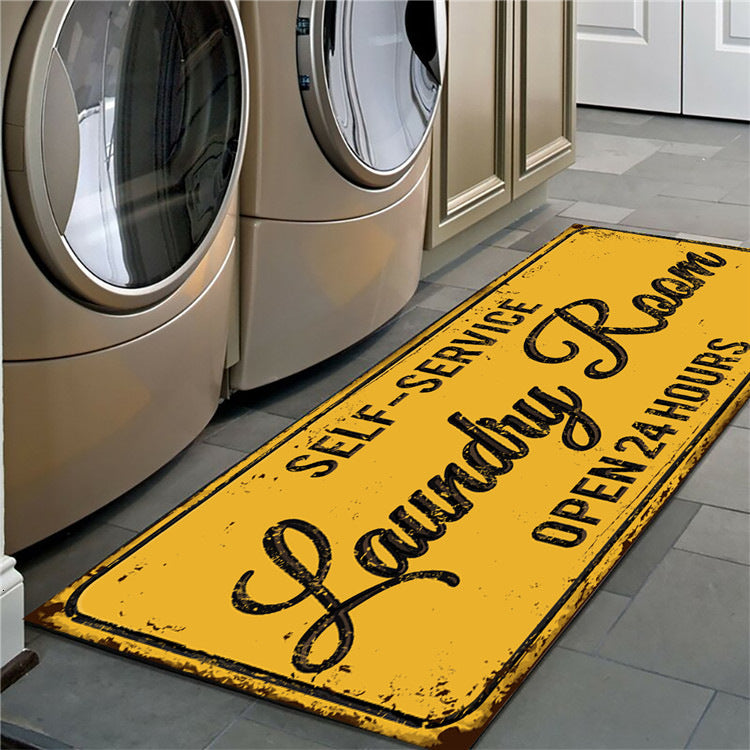 Non-slip floor mat laundry room mat