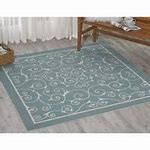 Blue Light Blue Indoor Outdoor Area Rug 7'10x10 ft Home and Garden