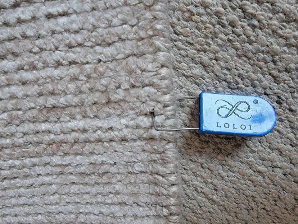 Handmade Serena Area Rug by Loloi 7'9 x 9'9 ft Natural Area Rug, Modern Home Interior Bamboo Arearug, Neutral Palette Rug, Luxurious Area Rug